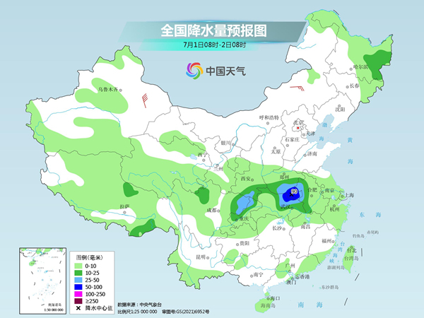 2023年06月30日08时03分高温持续驻守华北黄淮等地 长江中下游降雨增强
